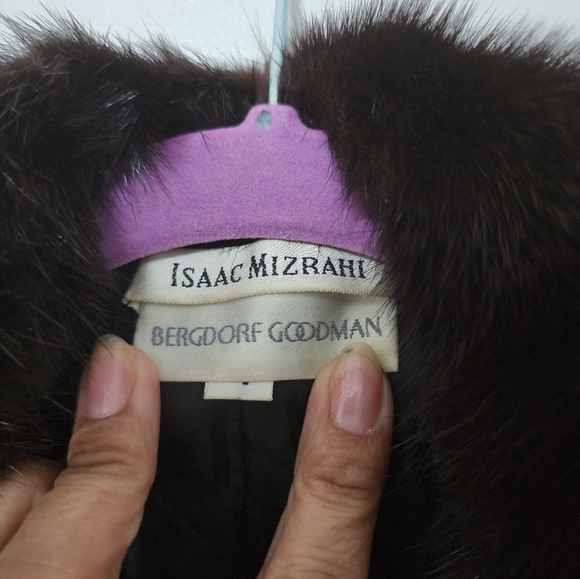 Isaac Mizrahi Wool Coat-Fur Collar Absolutely gorgeous - Picture 5 of 5